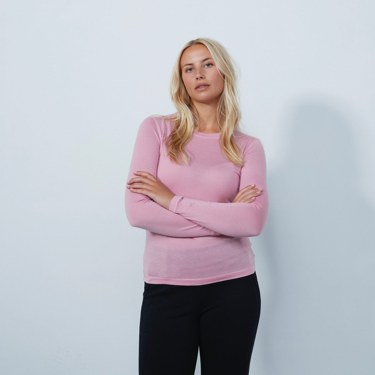 DS Pink Base Layer Round Neck Long Sleeve Top | Daily Sports USA
