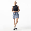Felice Blue Scroll Skort 18"
