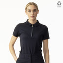 DS Peoria Dark Navy Cap Sleeve Polo Shirt