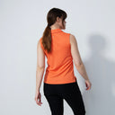 DS Peoria Orange Sleeveless Polo Shirt