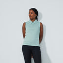 DS Peoria Foam Green Sleeveless Polo Shirt