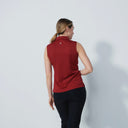 DS Peoria Umbria Red Sleeveless Polo Shirt