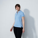 DS Peoria Belle Blue Short Sleeve Polo Shirt