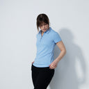 DS Peoria Belle Blue Short Sleeve Polo Shirt
