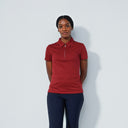 DS Peoria Umbria Red Short Sleeve Polo Shirt