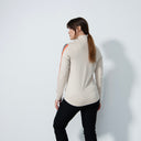 DS Sivilla Raw Beige Long Sleeve Polo Shirt
