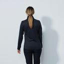 DS Sivilla Black Long Sleeve Polo Shirt