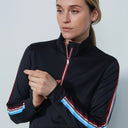 DS Sivilla Black Long Sleeve Polo Shirt