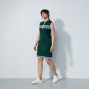 DS Awara Nori Green Knit Sleeveless Dress