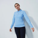 DS Peoria Belle Blue Long Sleeve Polo Shirt