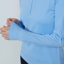 DS Peoria Belle Blue Long Sleeve Polo Shirt