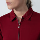 DS Peoria Umbria Red Long Sleeve Polo Shirt