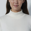 DS Ancona Ivory Long Sleeve Roll Neck Top