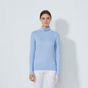 DS Ancona Blue Heron Long Sleeve Roll Neck Top