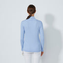 DS Ancona Blue Heron Long Sleeve Roll Neck Top