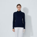 DS Ancona Dark Navy Long Sleeve Turtle Neck Top F25