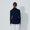 DS Ancona Dark Navy Long Sleeve Turtle Neck Top F25