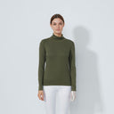 DS Ancona Kalamata Long Sleeve Roll Neck Top