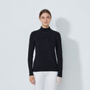 DS Ancona Black Long Sleeve Turtle Neck Top F25