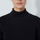 DS Ancona Black Long Sleeve Turtle Neck Top F25