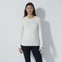 DS Ancona Ivory Long Sleeve Round Neck Top