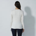 DS Ancona Ivory Long Sleeve Round Neck Top