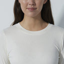DS Ancona Ivory Long Sleeve Round Neck Top