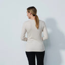 DS Ancona Raw Beige Long Sleeve Round Neck Top