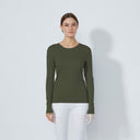 DS Ancona Kalamata Long Sleeve Round Neck Top