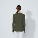 DS Ancona Kalamata Long Sleeve Round Neck Top