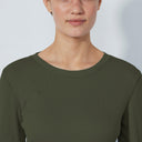 DS Ancona Kalamata Long Sleeve Round Neck Top