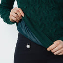 DS Ermont Nori Green Lined Sweater