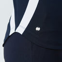 DS Vichy Dark Navy Long Sleeve Polo