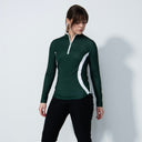 DS Vichy Nori Green Long Sleeve Polo