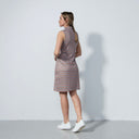 DS Delta Abstract Blue Orange Print Sleeveless Dress