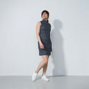 DS Albarry Barrie Printed Check Sleeveless Dress