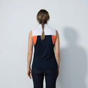 DS Regina Dark Navy Color Block Sleeveless Top