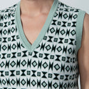 DS Margate Green and White Sweater Vest