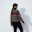 DS Creek Dark Navy Graphic Print Cardigan