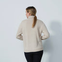 DS Fernie Raw Beige Graphic Roll Neck Sweater