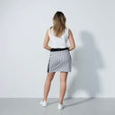 DS Merlo Black and White Stripe Print Skort 18"