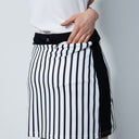 DS Merlo Black and White Stripe Print Skort 18"