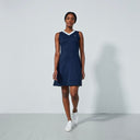 DS Sicaya Dark Navy Sleeveless Dress