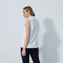 DS Sendai White Frill Sleeveless Top