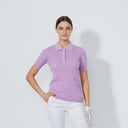 DS Madelene Veronica Cable Knit Short Sleeve Polo Shirt