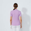 DS Madelene Veronica Cable Knit Short Sleeve Polo Shirt
