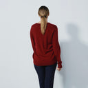 DS Boston Umbria Red V-Neck Sweater