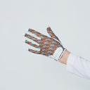 DS Delta Navy and Orange Print Sun Glove