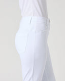 White pants on a plain background
