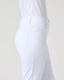 White pants on a plain background